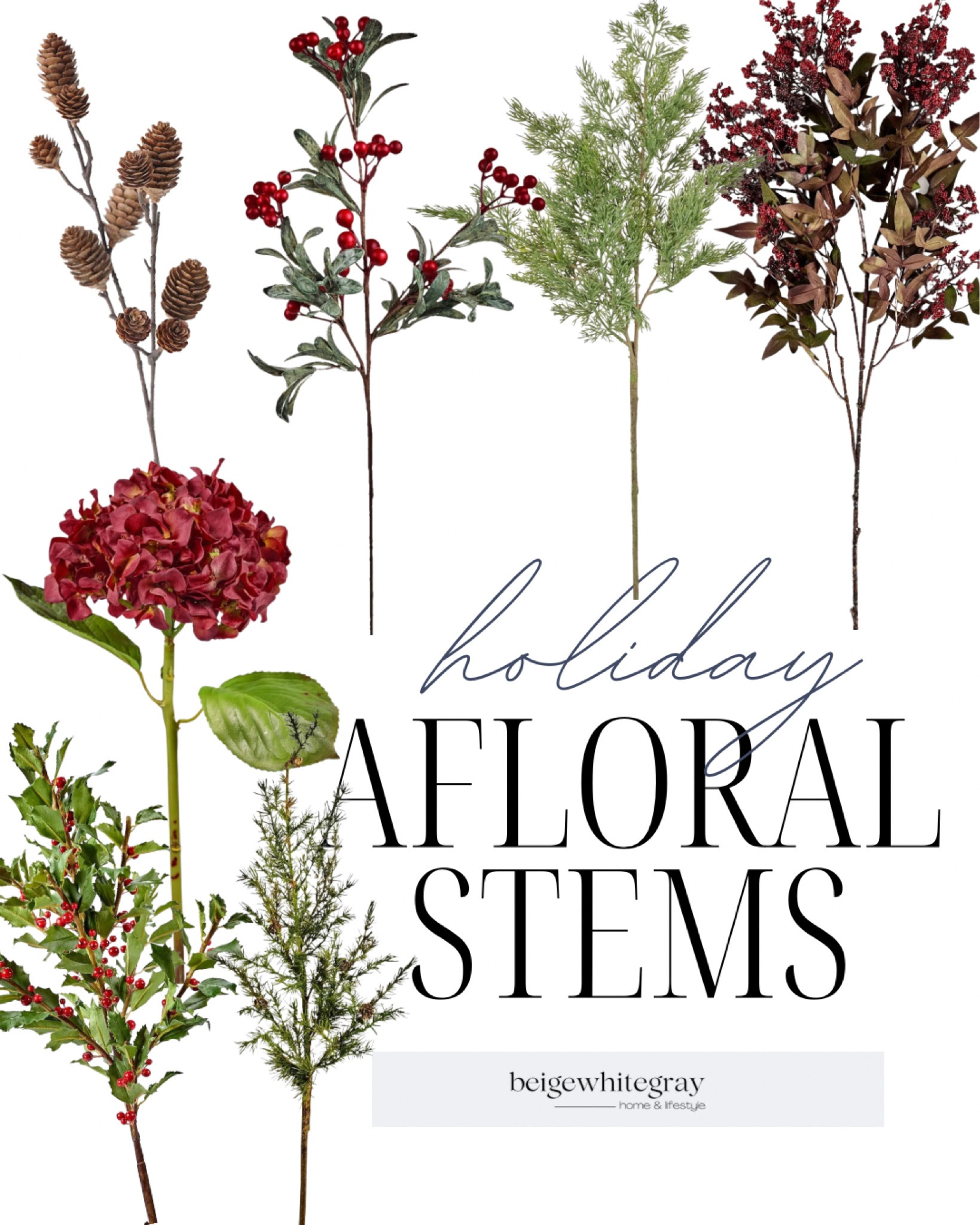 Check out these holiday stems!! I have my eye on se of these that I can use now and not have to wait! 

#LTKstyletip #LTKSeasonal #LTKhome