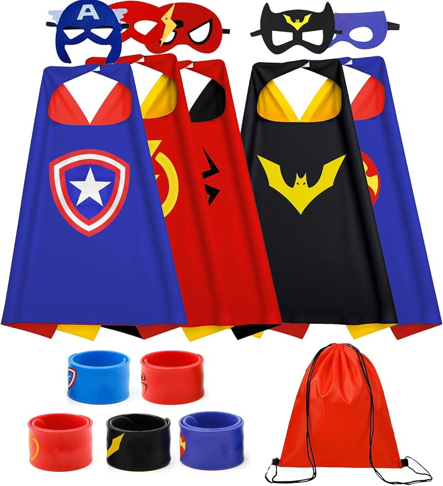 Superhero Capes Set Kids Costumes for Boys Girls | Amazon (US)