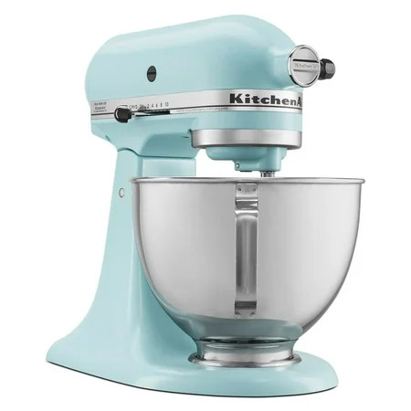 KitchenAid Deluxe Series 4.5 Quart Tilt-Head Stand Mixer with Stainless Bowl, Mineral Water Blue, Model KSM97MI | Walmart (US)