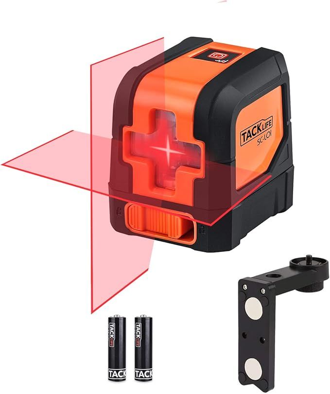 Tacklife SC-L01-50 Feet Laser Level Self-Leveling Horizontal and Vertical Cross-Line Laser - Magn... | Amazon (US)