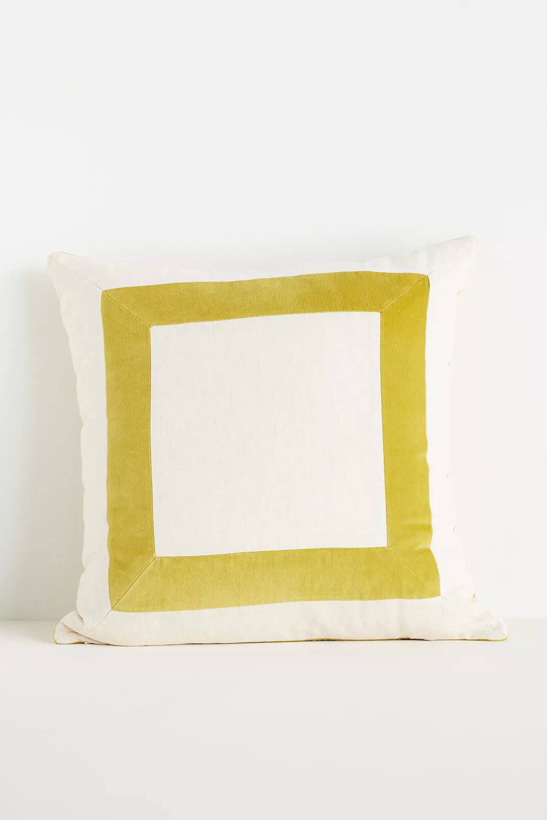 Cotton Velvet Frame Pillow | Anthropologie (US)