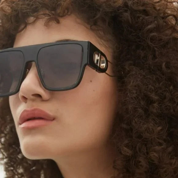 BRAND NEW Dior 30MONTAIGNE S3U 12A1 Black Gray Square Oversized Women Sunglasses | Poshmark