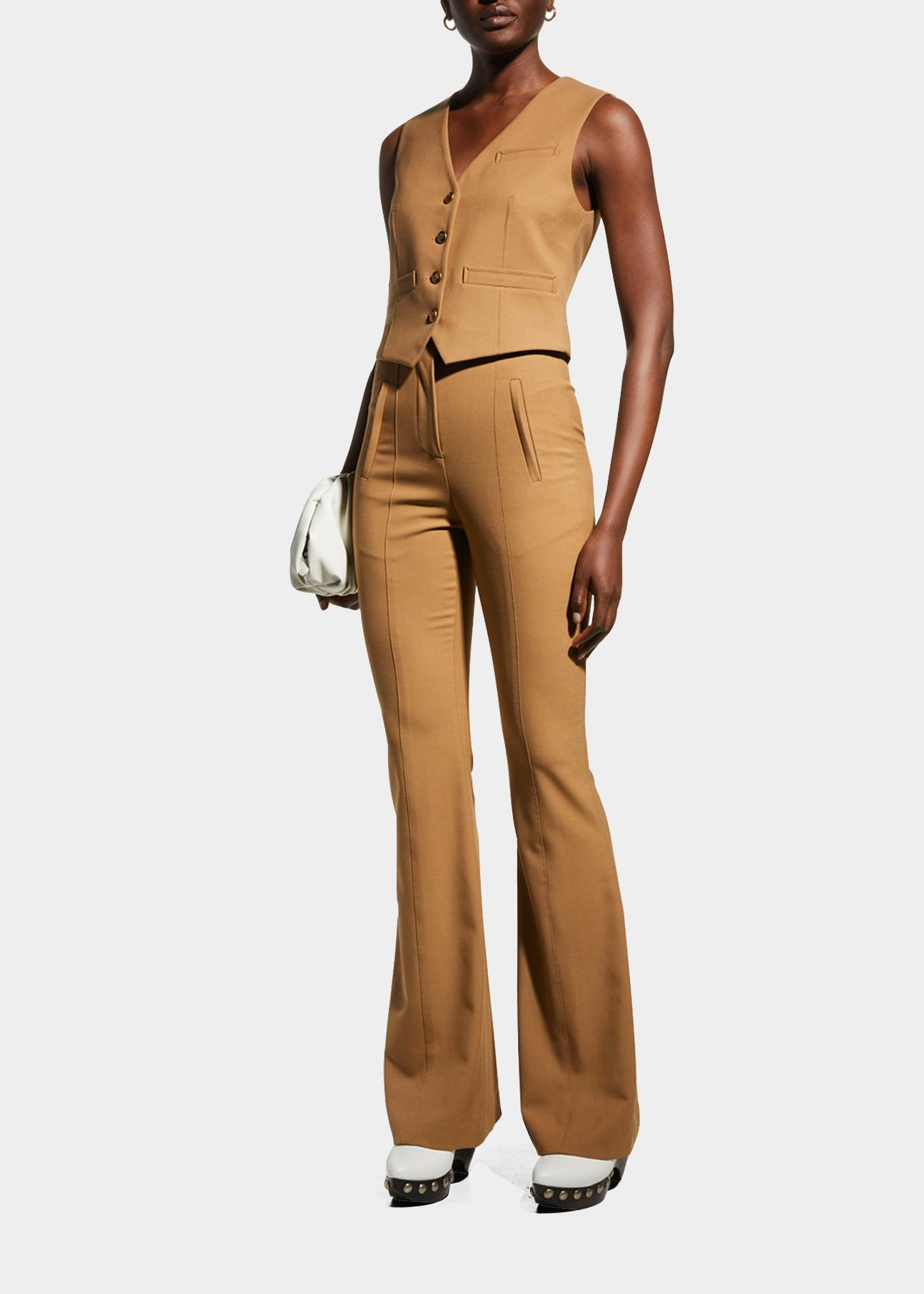 Bennett Cropped Tailored Vest | Bergdorf Goodman