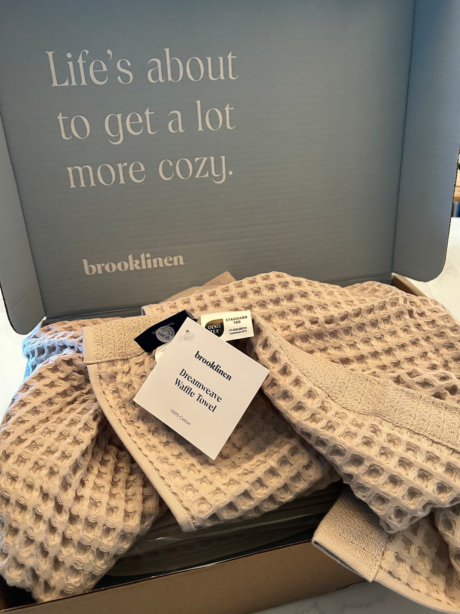 The coziest cotton waffle towels in the most perfect neutral 🧸

#LTKHome