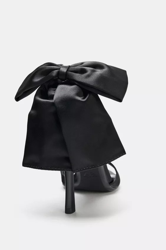 SANDALETTE MIT MAXI-SCHLEIFE UND ABSATZ | Zara DE