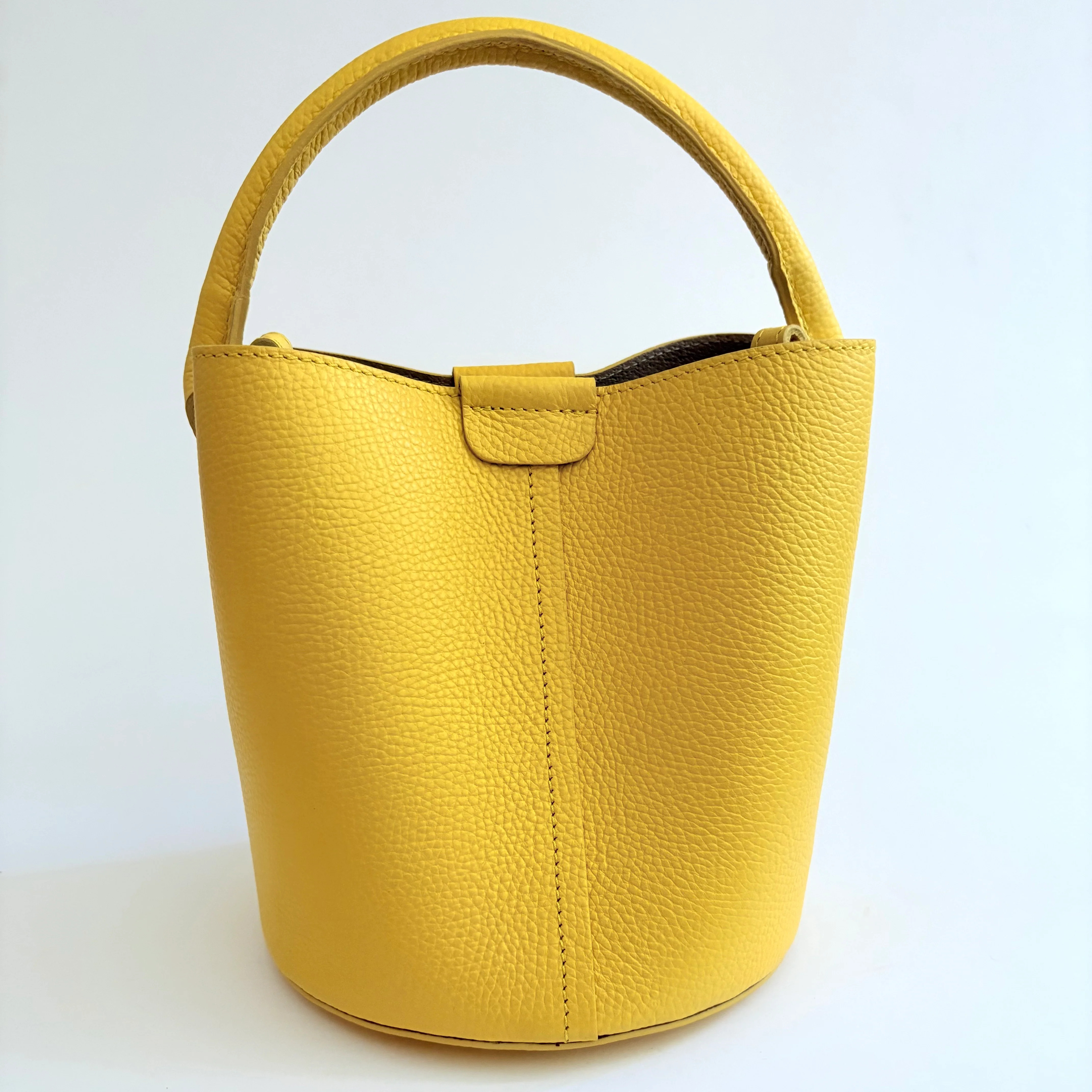 Yellow Leather City Bag | Colores Collective