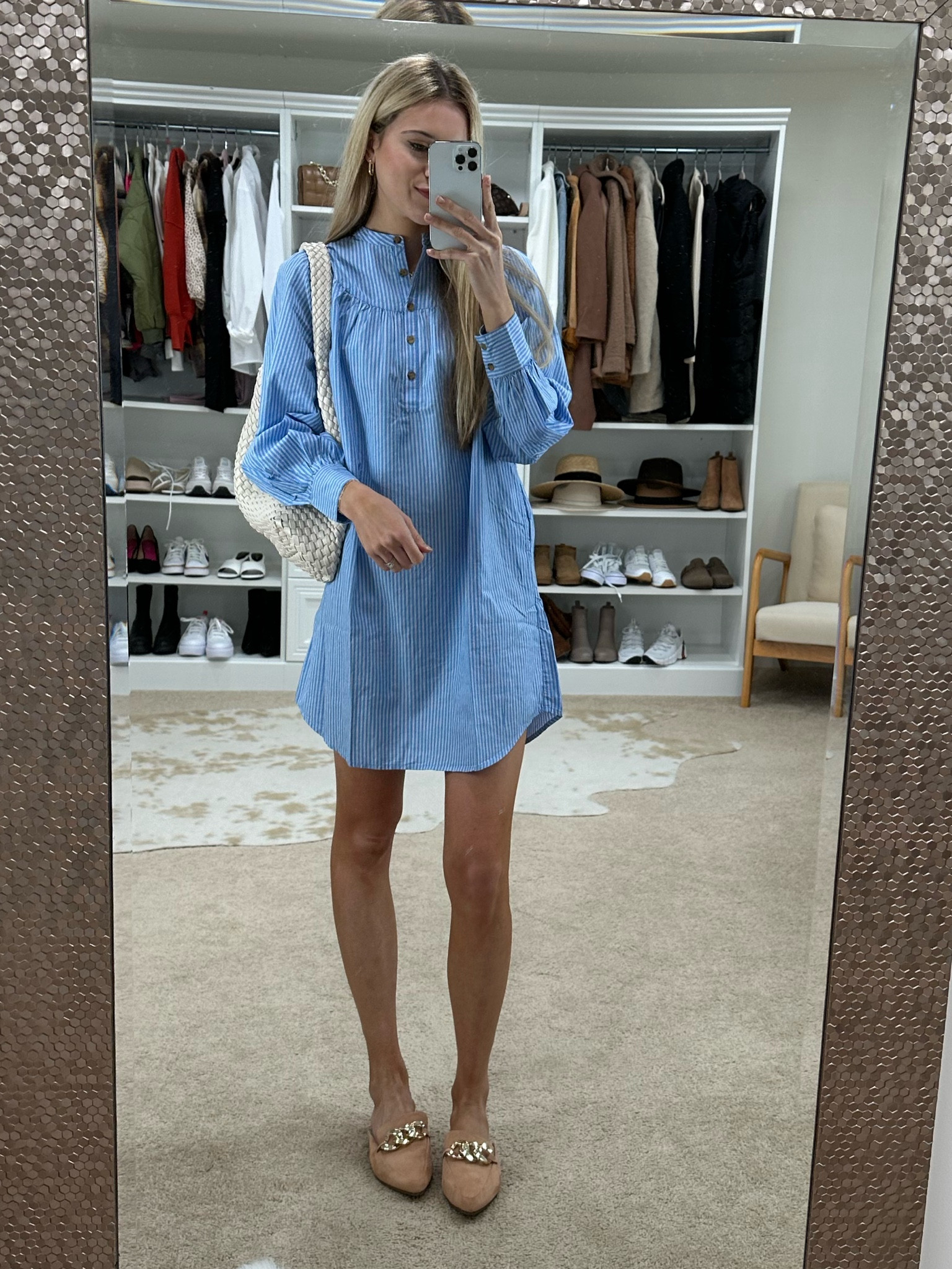 Business casual dress. Old navy work outfit. Wearing size small. Tan tote bag. 

#LTKworkwear #LTKunder50 #LTKsalealert