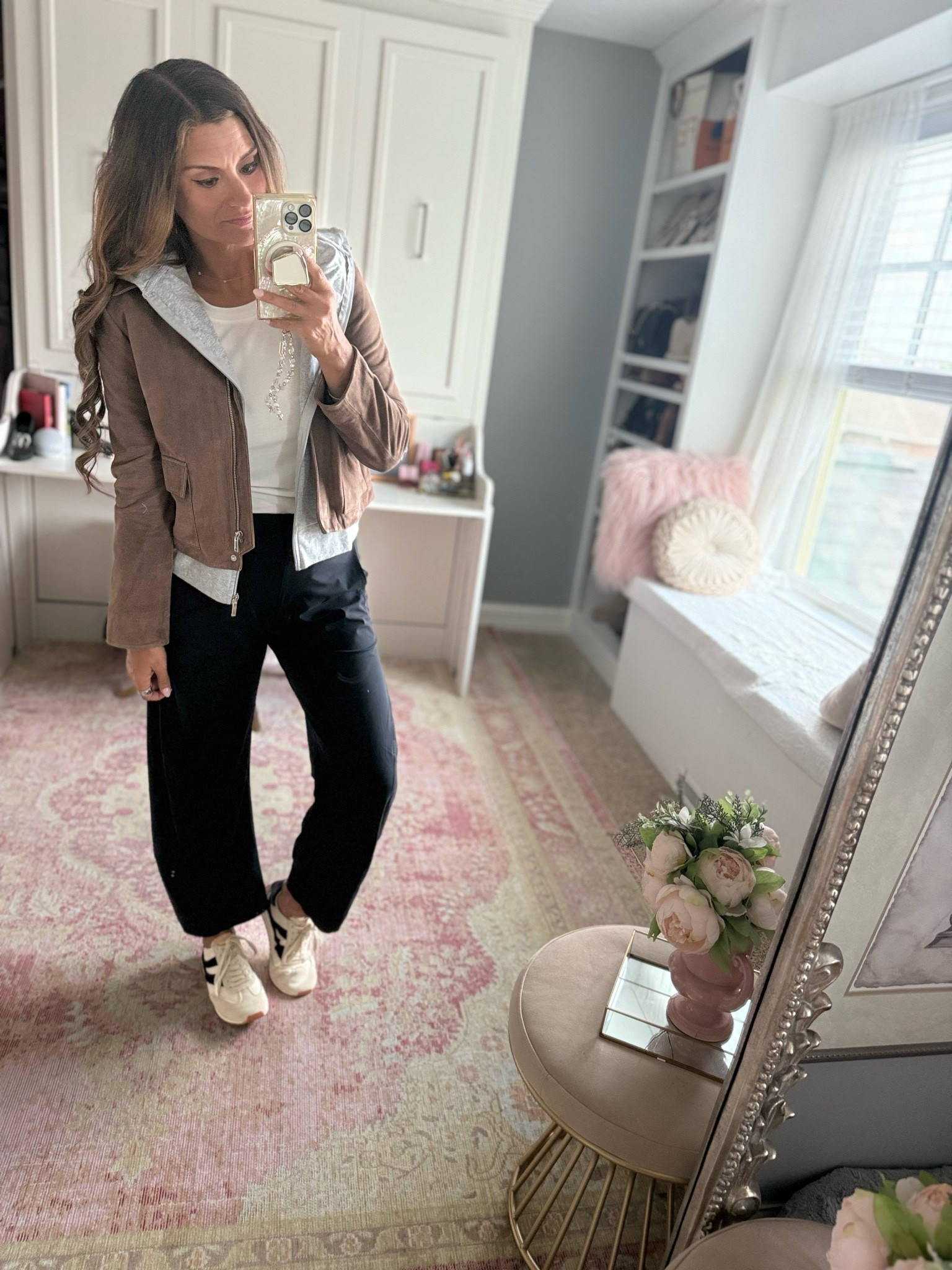 Leather jacket for fall