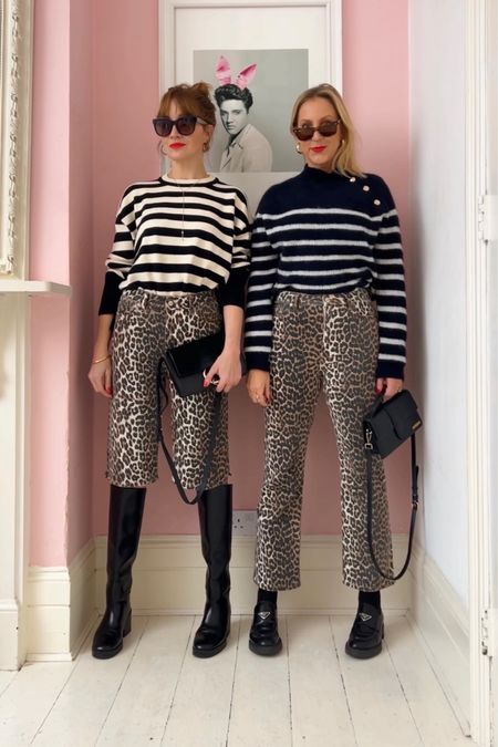 Stripe jumpers with Ganni leopard print jeans and shorts 

#LTKeurope #LTKfindsunder50 #LTKSeasonal
