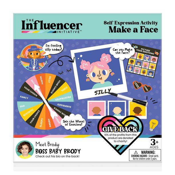 Influencer Initiative Make a Face, Self Expression Activity - Ages 3+ | Walmart (US)