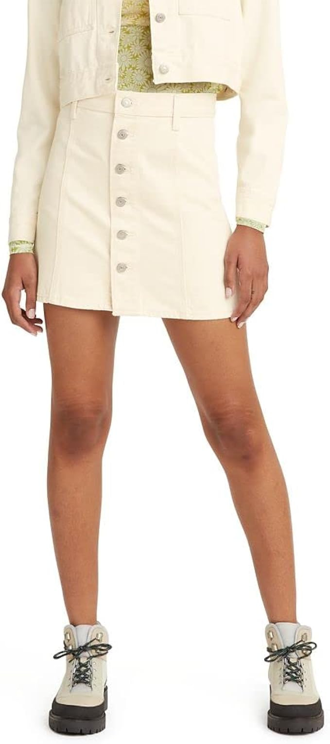Levi's Women's A-line Button Front Mini Skirt | Amazon (US)