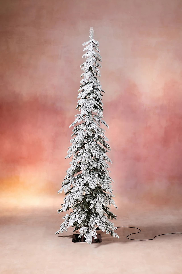 Pre-Lit Snowy Faux Alpine | Anthropologie (US)