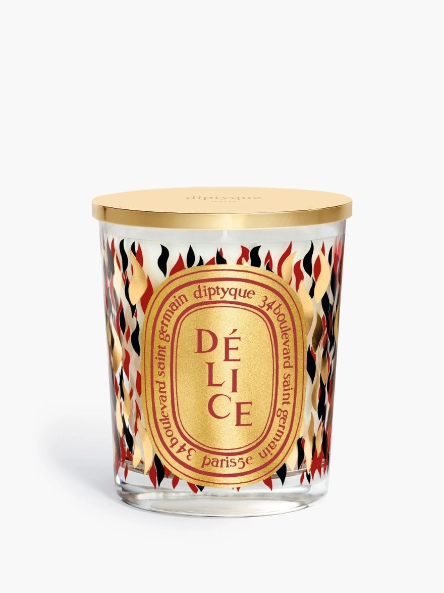 Délice (Delight)
            Classic candle with Golden Lid | diptyque (US)