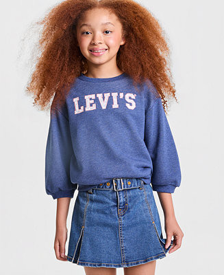 Girls' 7-16 Cinched Sleeves Sweater | Macy's