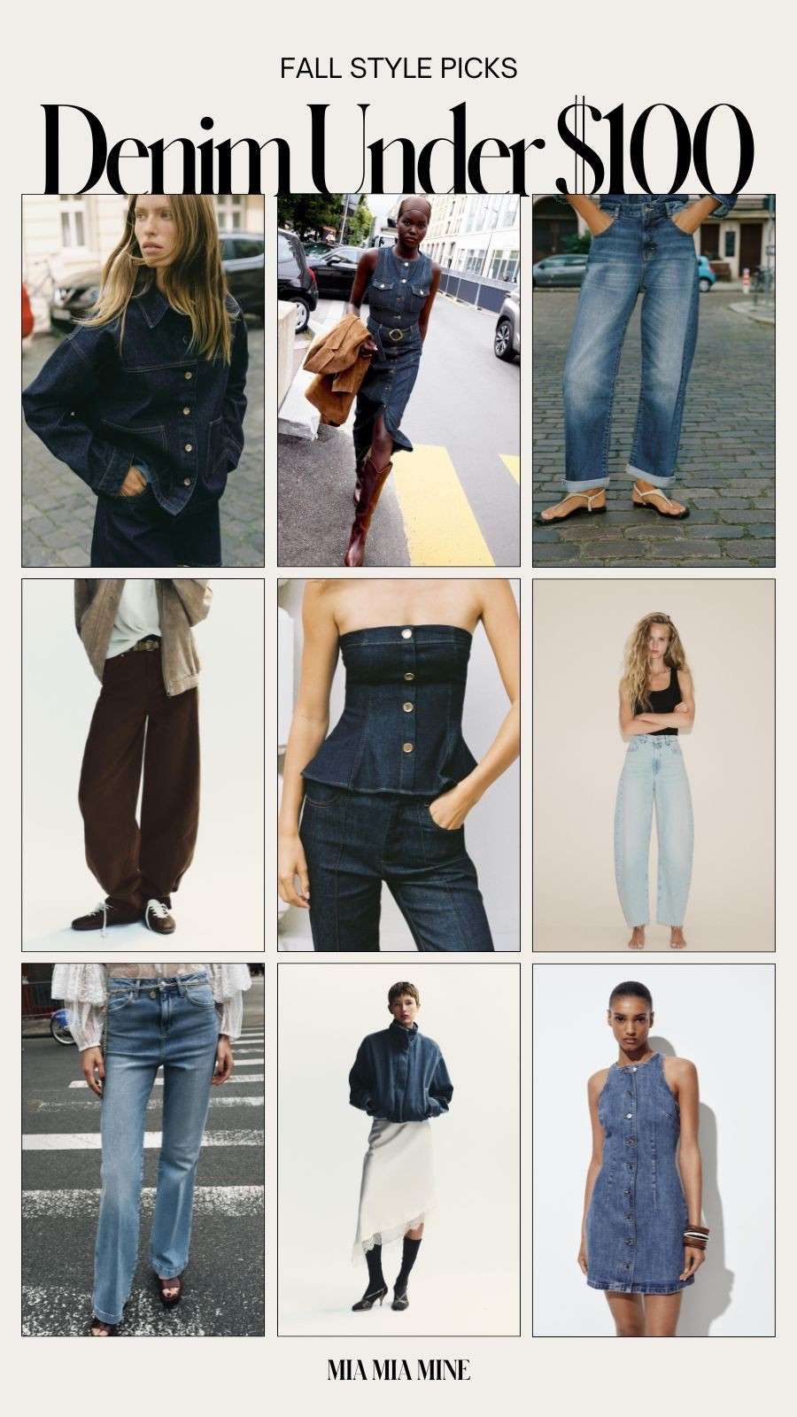 Zara fall denim picks under $100
Barrel jeans, flared jeans, denim jackets and denim dresses 

#LTKSeasonal #LTKFindsUnder100 #LTKFindsUnder50