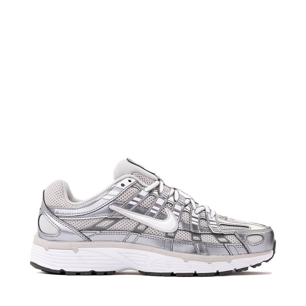 Womens Nike P-6000 Athletic Shoe - Grey Fog / White / Metallic Cool Grey / Cool Grey | Journeys