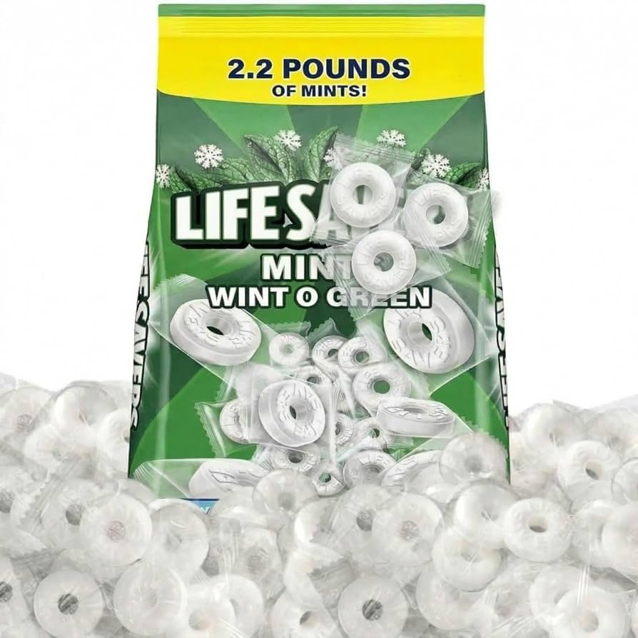 Wint O Green Hard Candy, 2.2lb Pack of Mints Bulk, for Sharing, Gifting | Amazon (US)