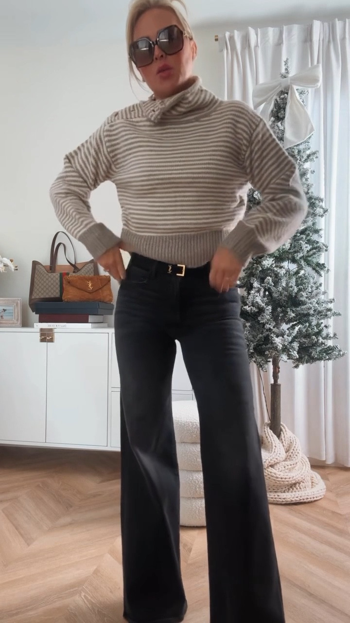 New from Target! 🤎 Buttons up by the neck — such a fun detail. Wear it to work, for Thanksgiving, or any cozy occasion. This turtleneck is so versatile!

Sweater. Jeans. Denim. Thanksgiving outfit. 

#LTKFindsUnder50 #LTKSeasonal #LTKHoliday