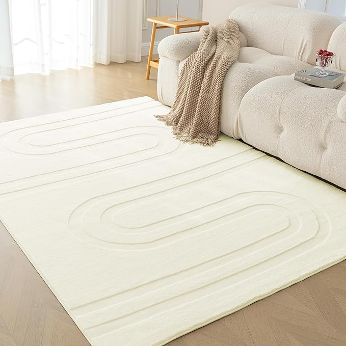 Amazon Basics Indoor Area Rugs, Soft-Touch Washable Home Decor Carpet for Living Room Bedroom, 10... | Amazon (US)