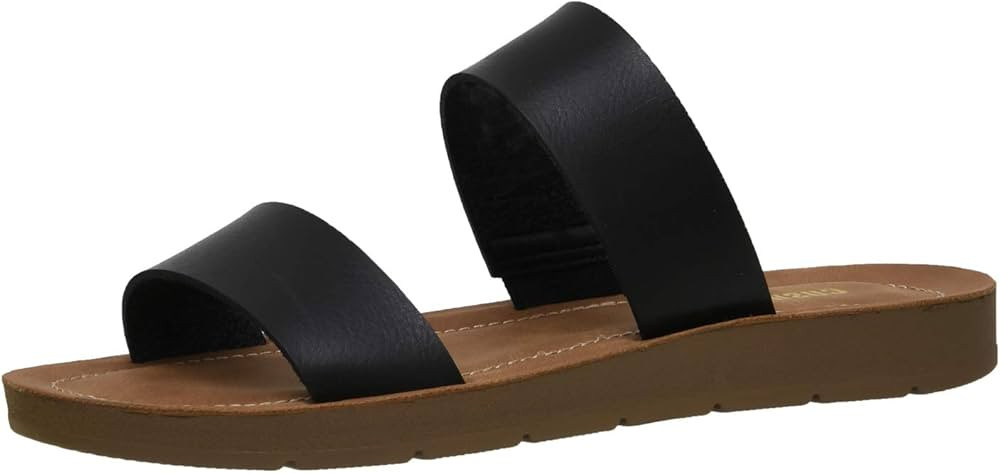 CUSHIONAIRE Women's Imelda 2 band slide sandal +Memory Foam | Amazon (US)