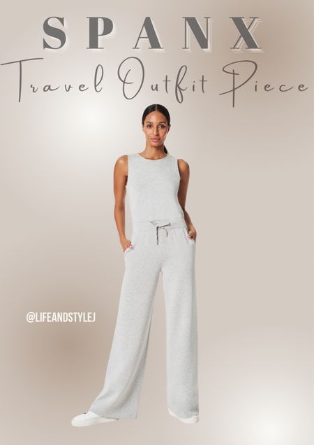 Spanx AirEssentials Jumpsuit is your perfect travel outfit, offering both style and comfort for your journey. Its sleek and streamlined design ensures you look effortlessly chic while on the move, while its AirEssentials fabric provides a lightweight and breathable feel, keeping you cool and comfortable throughout your travels. 

#LTKmidsize #LTKover40 #LTKtravel