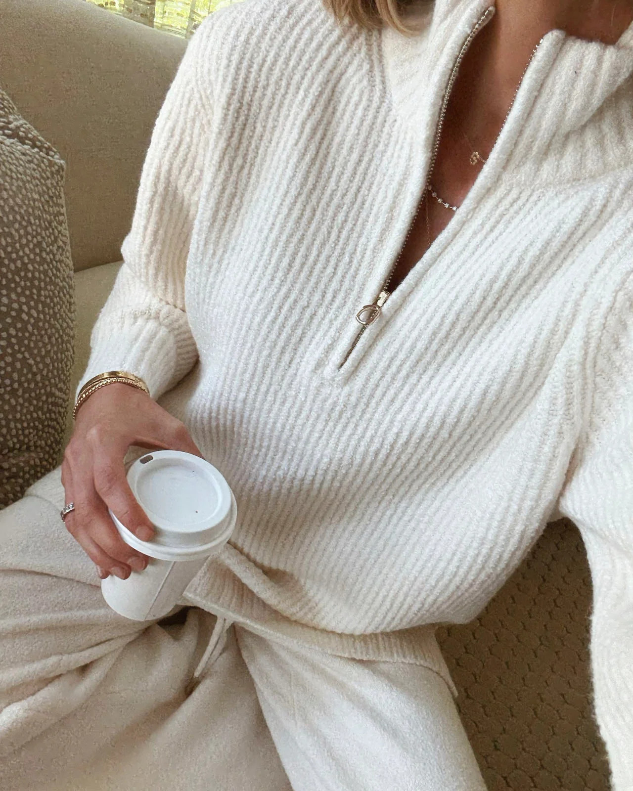 Splendid x @Cellajaneblog Quarter Zip Sweater | Splendid