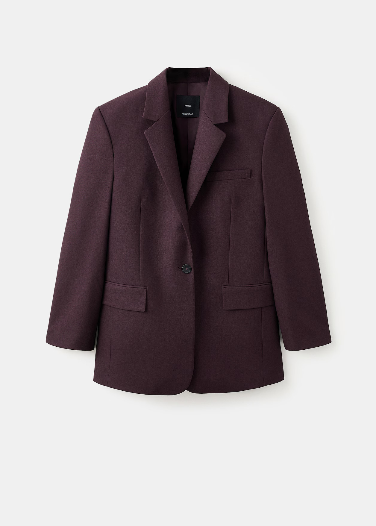 Blazer de costume droit avec poches à rabat | Mango EU