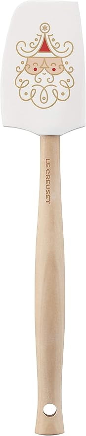 Le Creuset Silicone Noel Collection Medium Spatula, 11 1/8" x 2 1/4", White with Printed Design &... | Amazon (US)