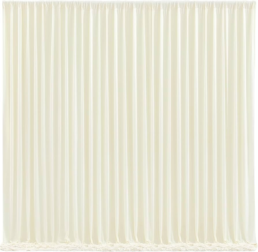 Ivory Backdrop Curtain 6 Panels - Wrinkle-Free Polyester Photography Drapes for Wedding, Party, B... | Amazon (CA)
