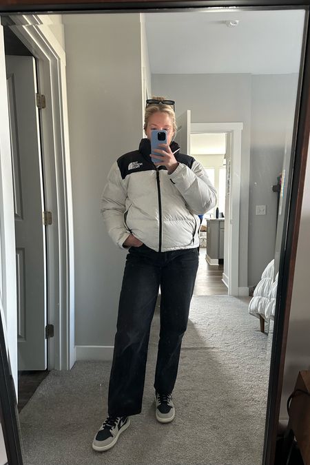 My winter uniform as of late! Normally a size 6/medium, but sized up to a Large in the coat for extra room to wear sweatshirts and layers underneath. #LTKWinter #LTKcoats 

#LTKSeasonal