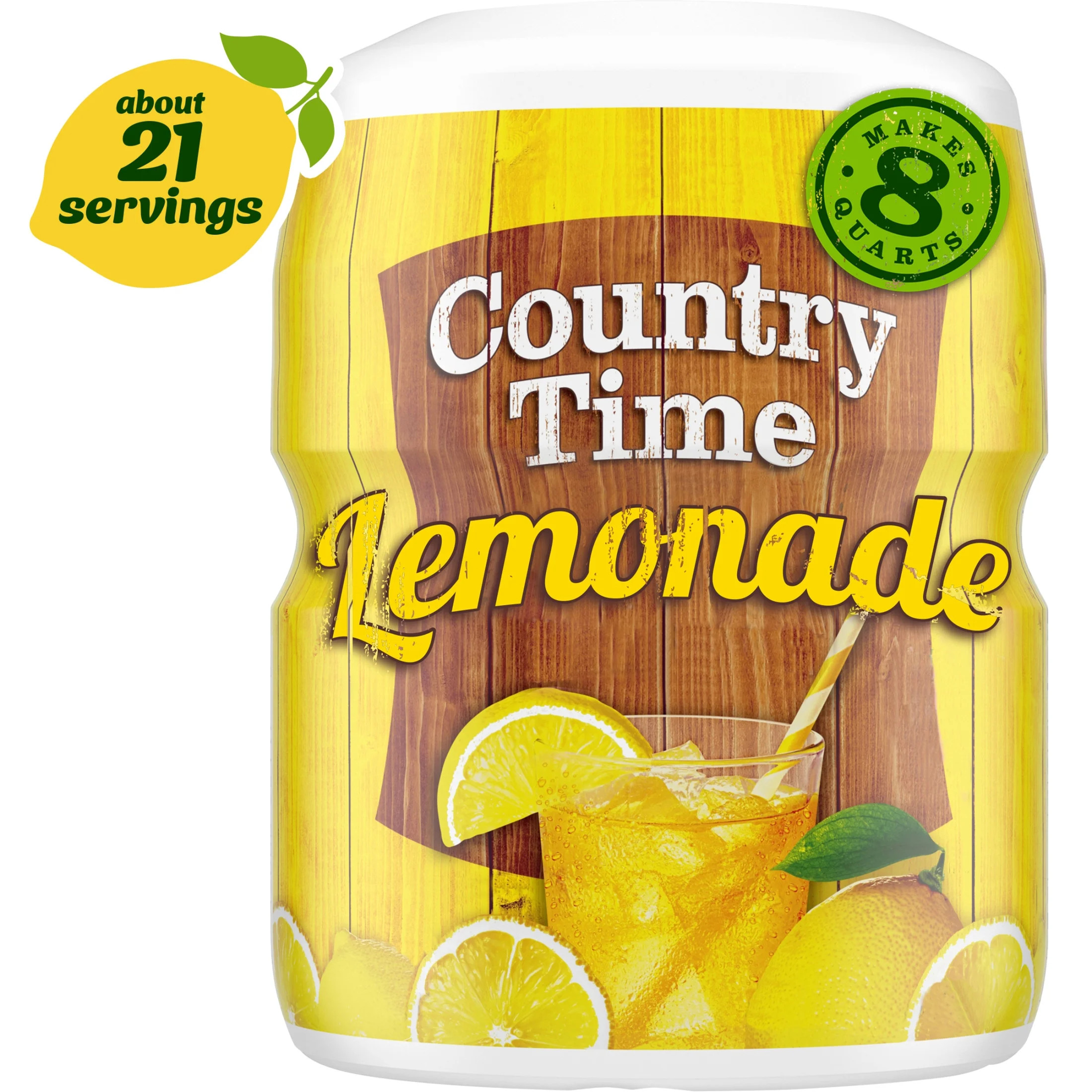 Country Time Lemonade Naturally Flavored with other natural flavor Powdered Drink Mix, 19 oz Cani... | Walmart (US)