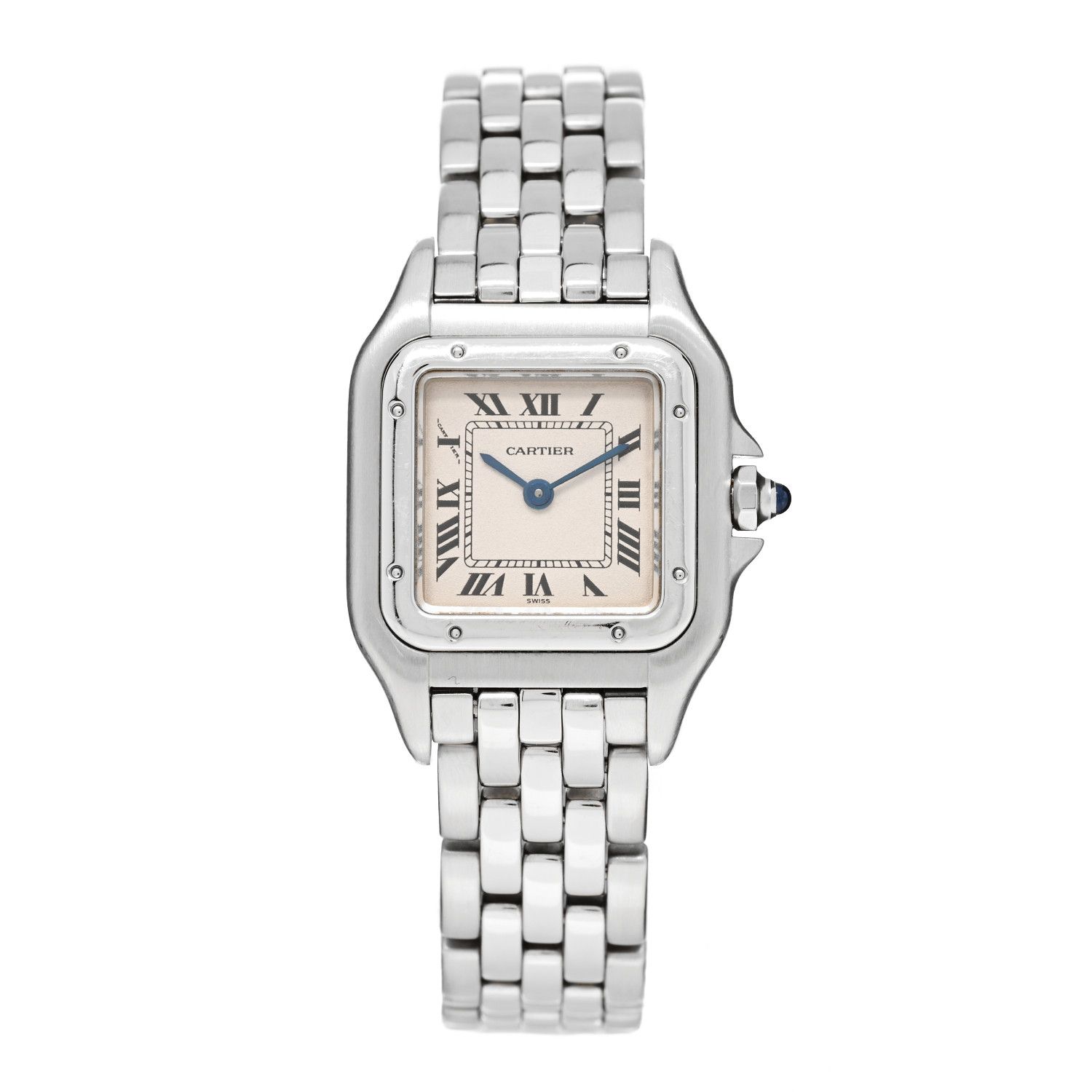 Stainless Steel 22mm Panthere Quartz Watch | FASHIONPHILE (US)