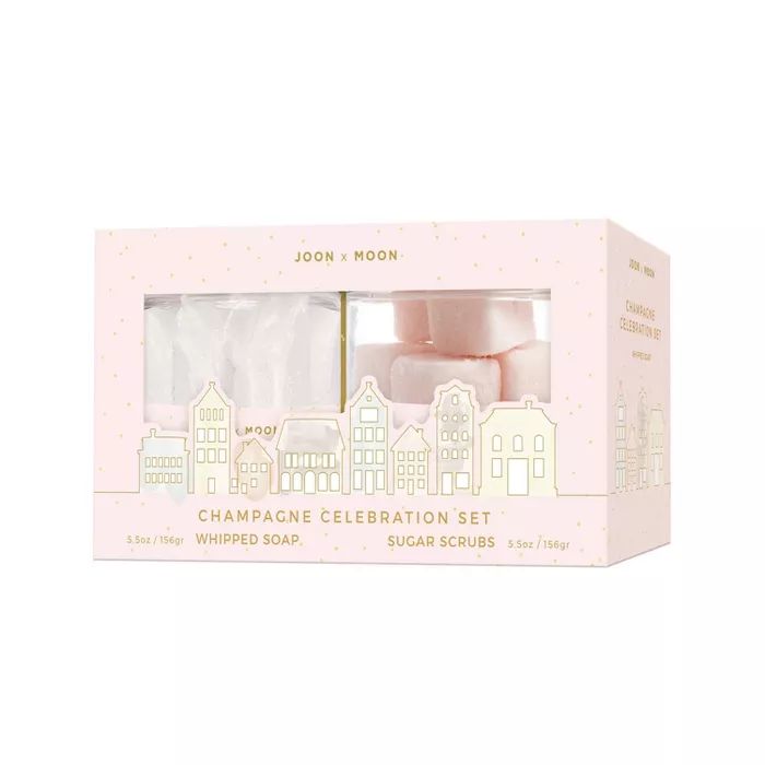 Joon X Moon Whipped Soap & Sugar Cube Gift Set - Champagne - 2pc | Target