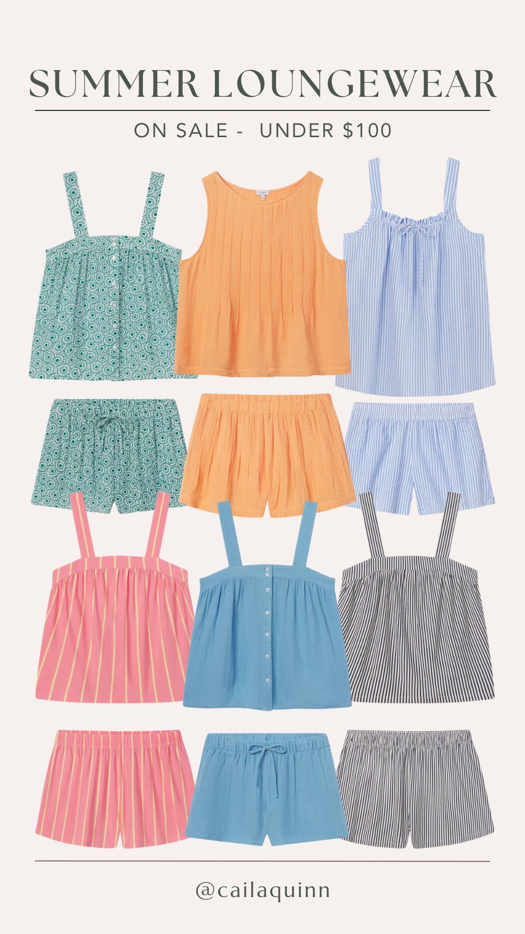 summer loungewear on sale under $100! 

 #LTKdayinmylife #LTKgrwm #LTKootd