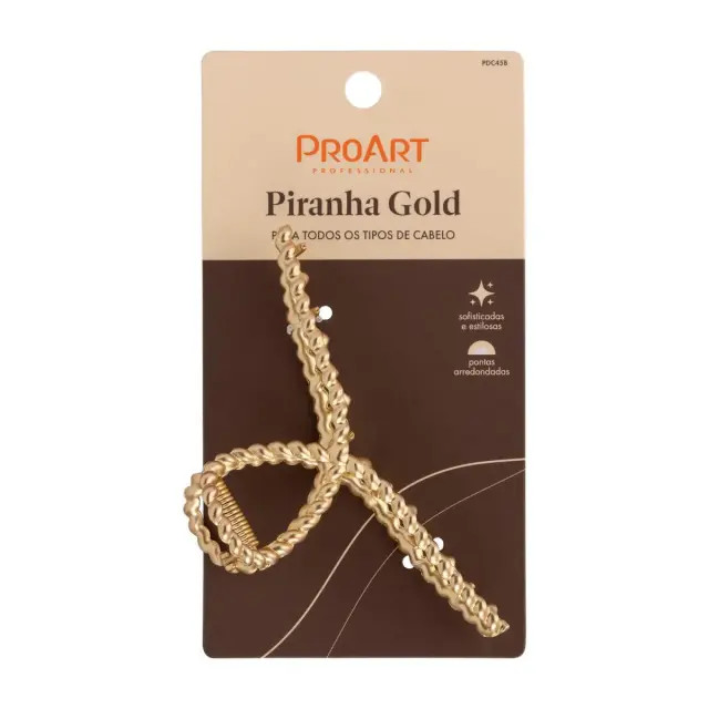 PIRANHA DE CABELO GOLD TRANçA - PROART | DrogaRaia (BR)