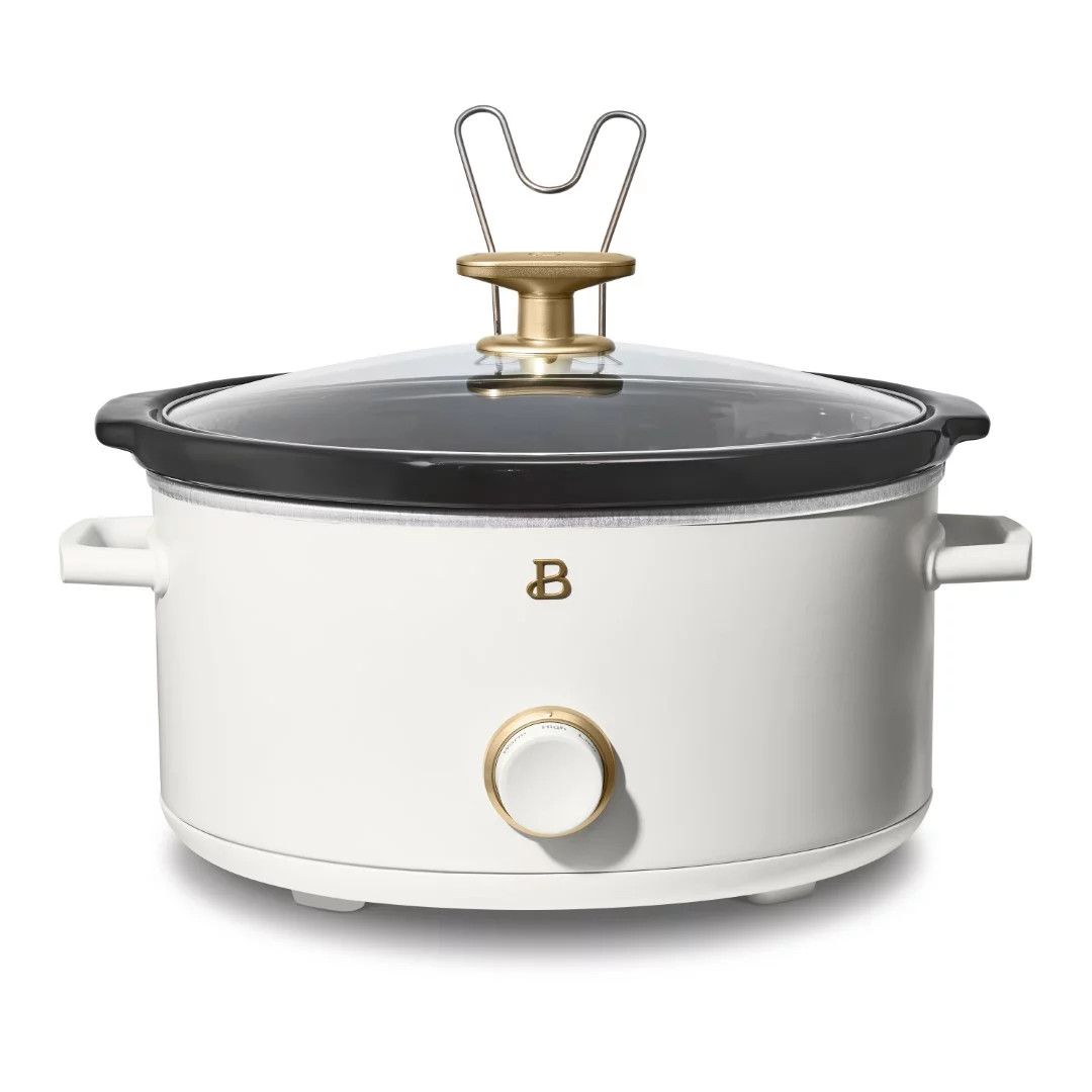 Beautiful 8QT Slow Cooker, White Icing by Drew Barrymore | Walmart (US)