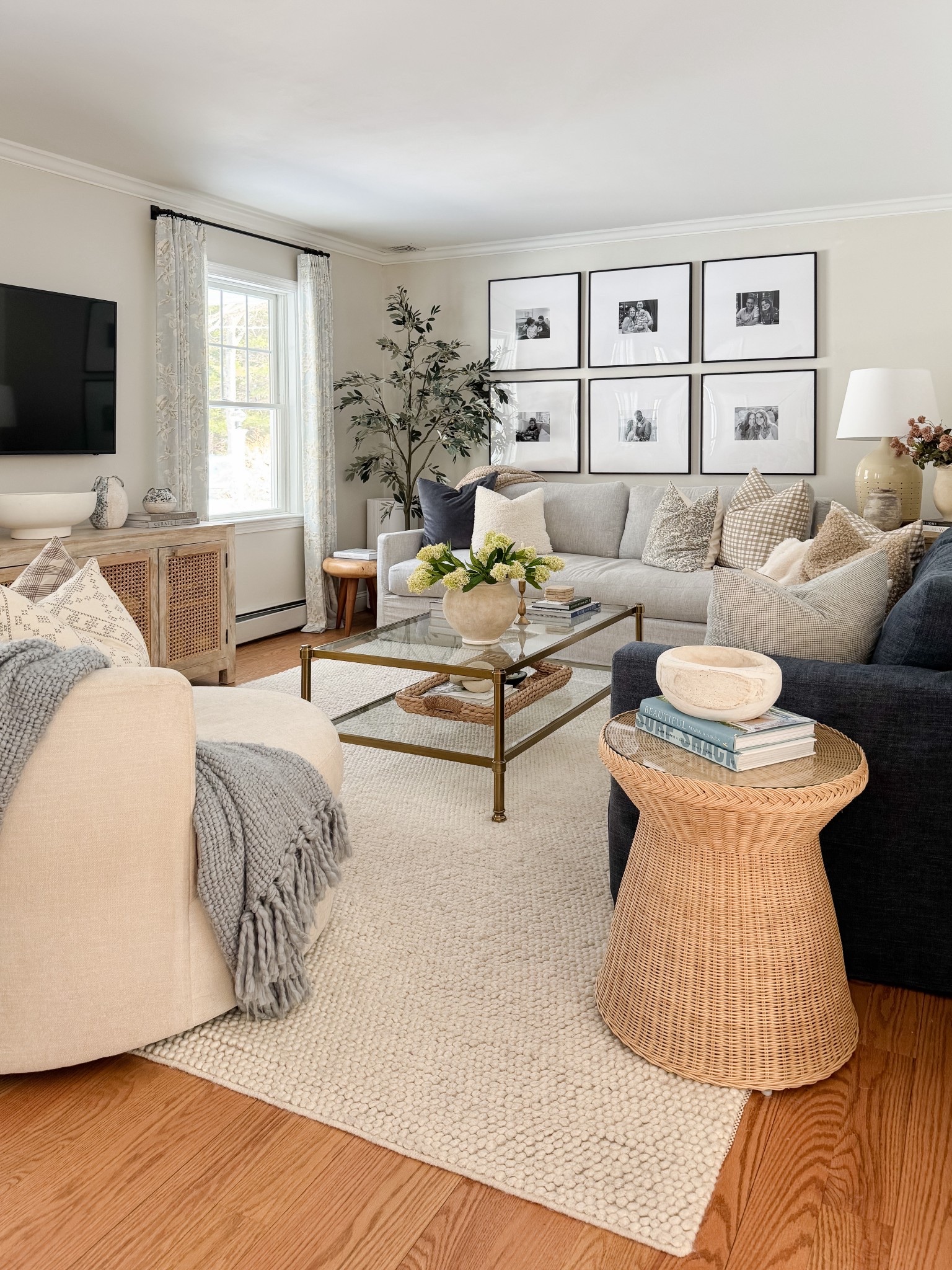 Classic living room styling holiday home decor home favorites cozy neutral home coastal decor sherricalnanhome

#LTKHome