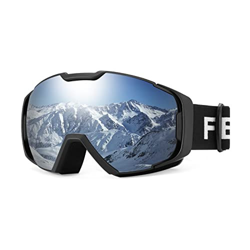 FEISEDY Ski Goggles, OTG Snow Sport Goggles for Adult Youth, Anti-Fog UV400 Protection Bendable Dual-Lenses B2961 | Amazon (US)