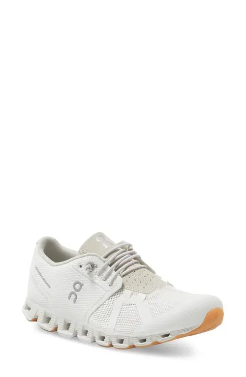 On Cloud 5 Running Shoe in White/Sand at Nordstrom, Size 5.5 | Nordstrom