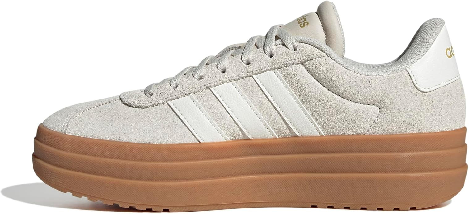 adidas Womens Vl Court Bold Lace Up Sneakers Shoes Casual - Pink | Amazon (US)