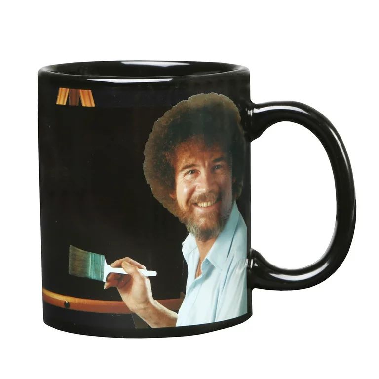 Bob Ross Heat Changing Mug - Ceramic 11 Oz. - Painting Color Comes To Life When Hot Liquid Is Add... | Walmart (US)