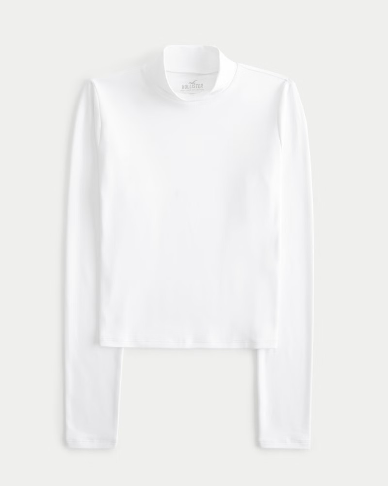 Seamless Fabric Mock-Neck Top | Hollister (US)