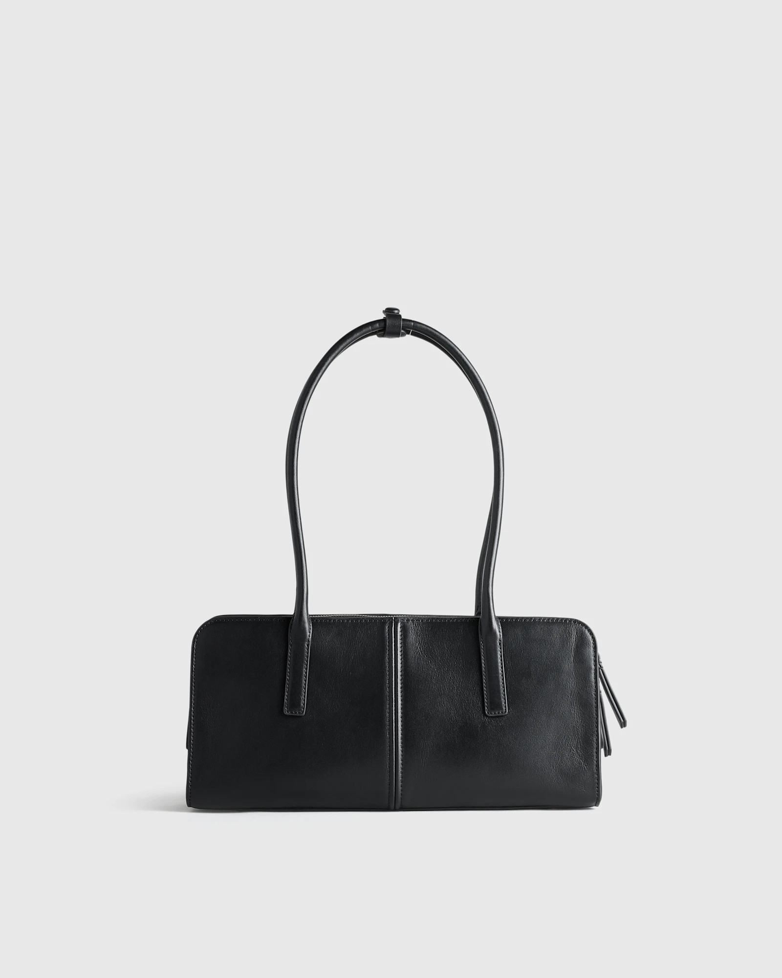 Quince | Women's Bea Shoulder Bag in Black, Italian Leather | Quince