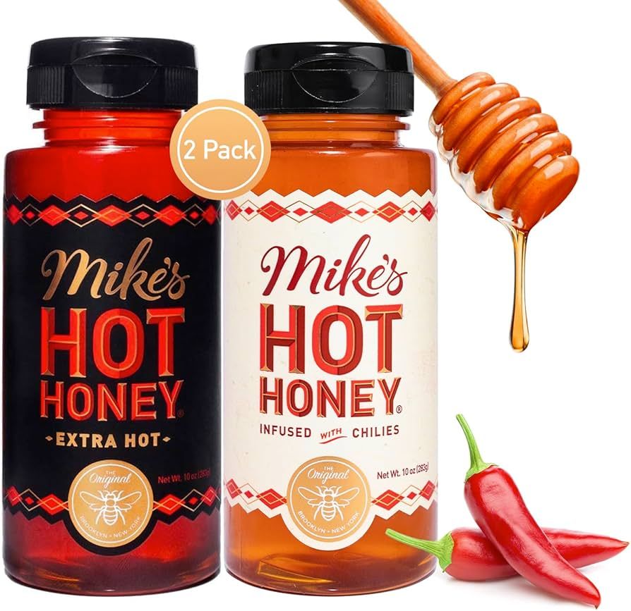 Mike's Hot Honey Combo Pack - Spicy, Gluten-Free Honey Infused with Chili Peppers (2 x 10oz) | Amazon (US)