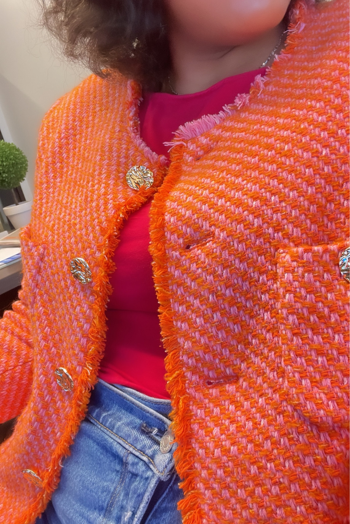 It’s giving pink starburst! The cutest transition jacket for fall. Dress it up or dress it down. Runs true to size, I am wearing a medium. It’s lined and warm. I love the gold button details. 

#LTKstyletip #LTKworkwear