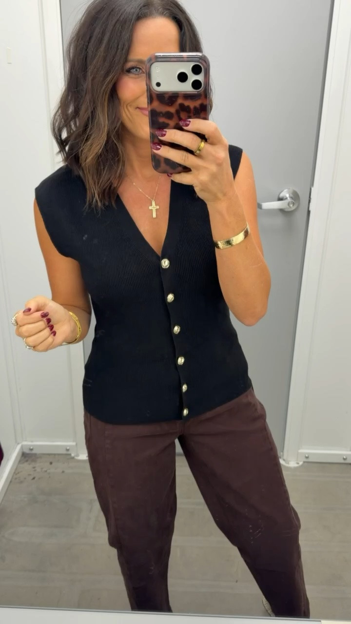 Walmart has been SO good lately 👏🏻🖤 this button-up knit vest is such an easy fall staple and looks way more expensive than it is. So cute with jeans, trousers, or layered over a blouse!

#WalmartFinds #WalmartFashion #WalmartStyle #WalmartClothes #FallFashion #FallStyle #AffordableFashion #FashionFinds #FallOutfits #LTKCreator #LTKFashion #LTKStyle

#LTKootd