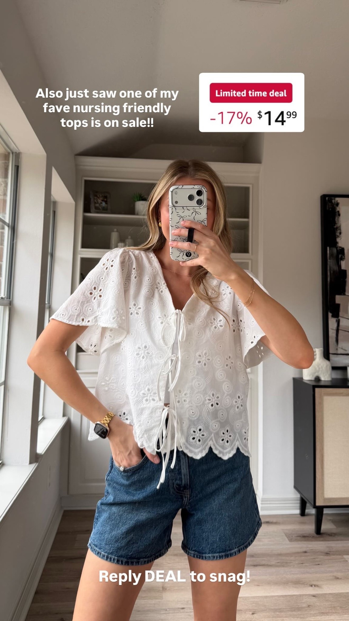 Also just saw one of my fave nursing friendly tops is on sale!! Size S

#LTKmomlife #LTKootd