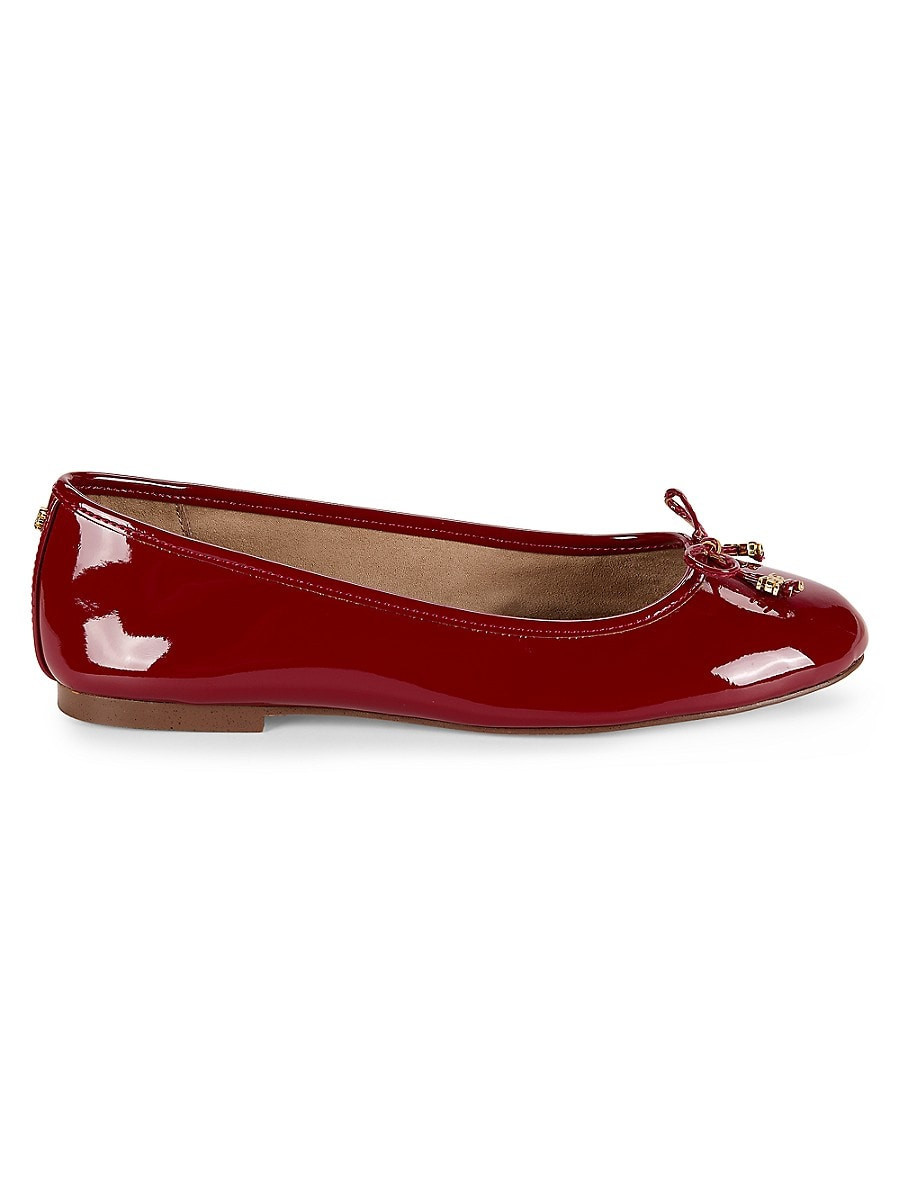 Sam Edelman Women's Flora Patent Leather Ballet Flats - Red - Size 9.5 | Saks Fifth Avenue OFF 5TH