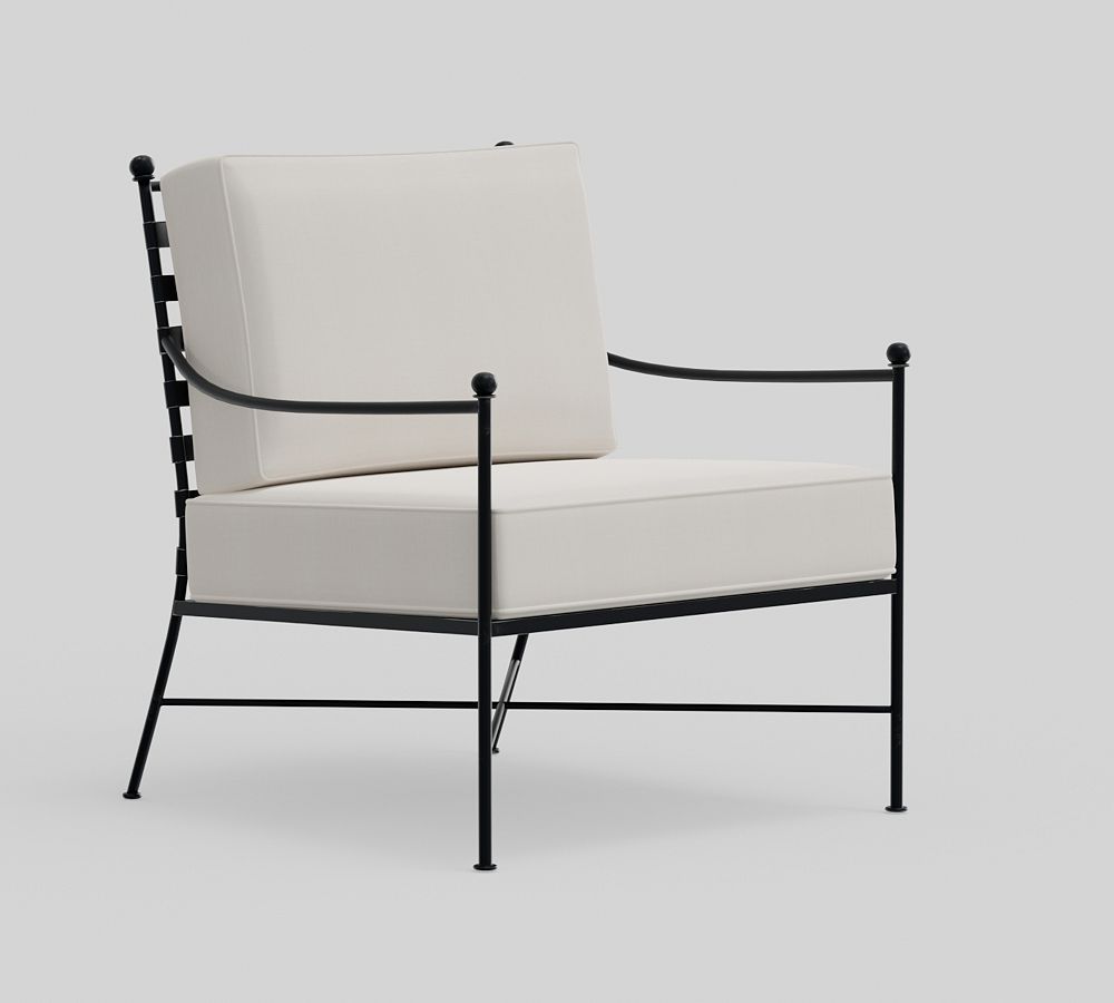 Bowie Metal Lounge Club Chair | Pottery Barn (US)