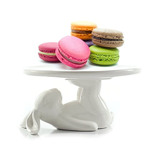 Easter Decor Bunny Cake Stand, Ceramic Rabbit Cakecup Stand, Cake Stands for Party,Wedding Cake Stand,Cupcake Stand,Cake Plate,Easter Easter Home Decorations Gift(8 Inch) | Amazon (US)